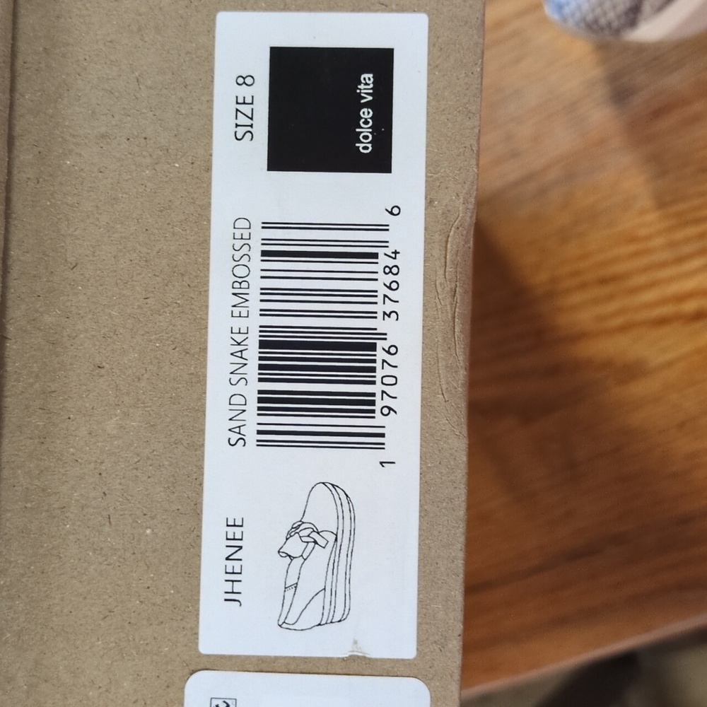 Dolce Vita Jhenee Snake Embossed Platform Loafer Sand Size 8 - Picture 8 of 10